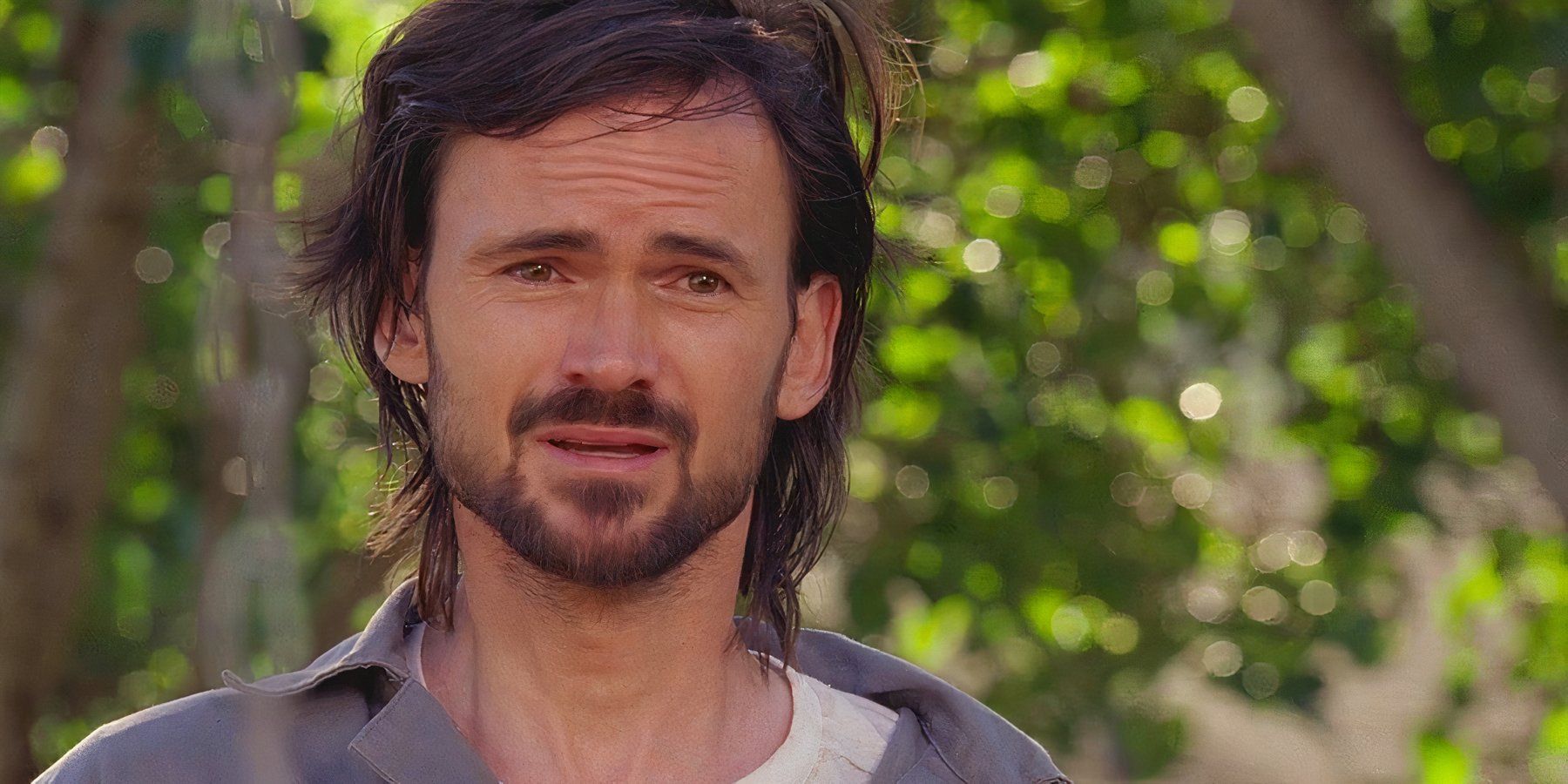 Daniel Faraday (played by Jeremy Davies), gets choked up upon seeing his lost love Charlotte’s past self in Lost’s Season 5 Episode ‘The Variable.’