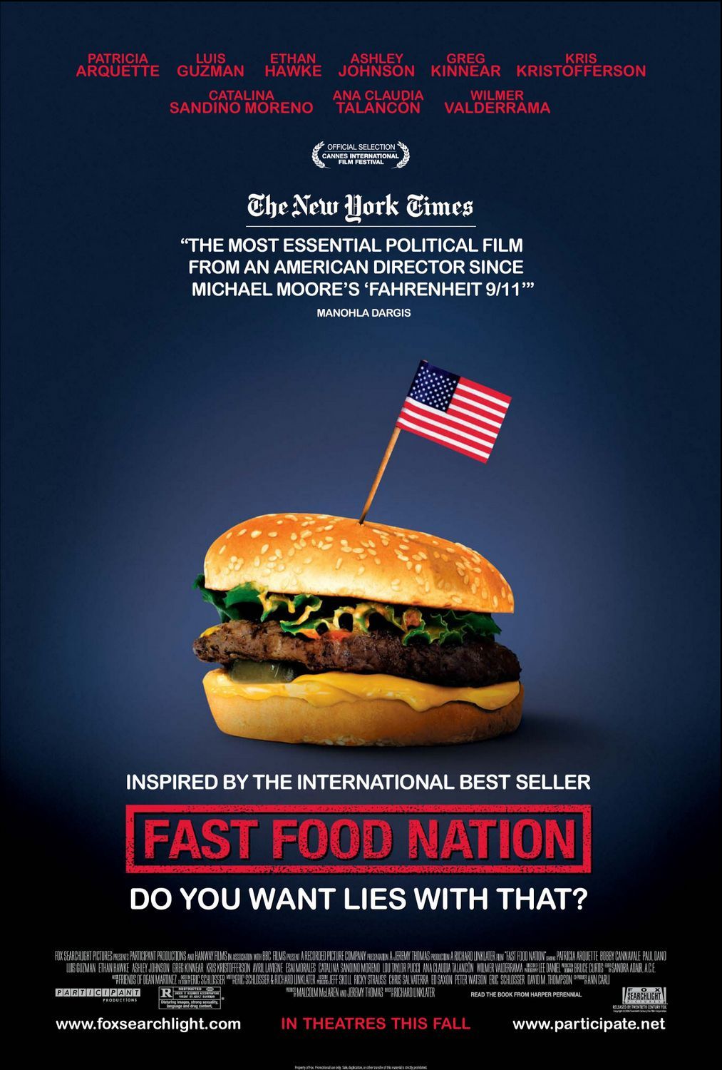 cartel de la nación de comida rápida