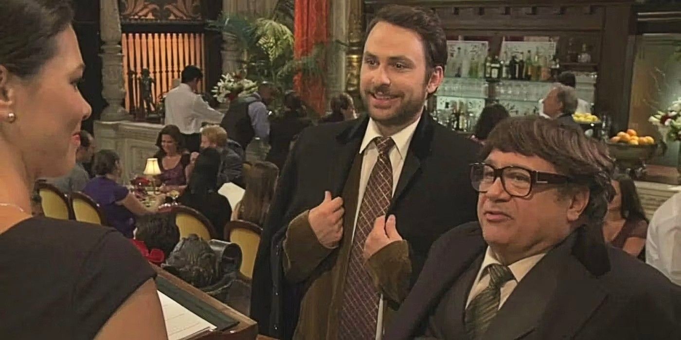 Frank and Charlie in It&rsquo;s Always Sunny in Philadelphia &lsquo;The Gang Dines Out&rsquo;