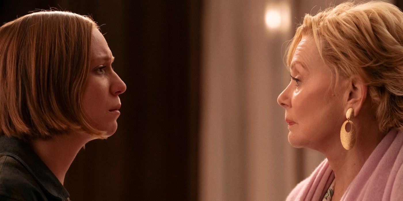 Hannah Einbinder&rsquo;s Ava Daniels in tears staring at Jean Smart&rsquo;s Deborah in the Season 3 finale of Hacks