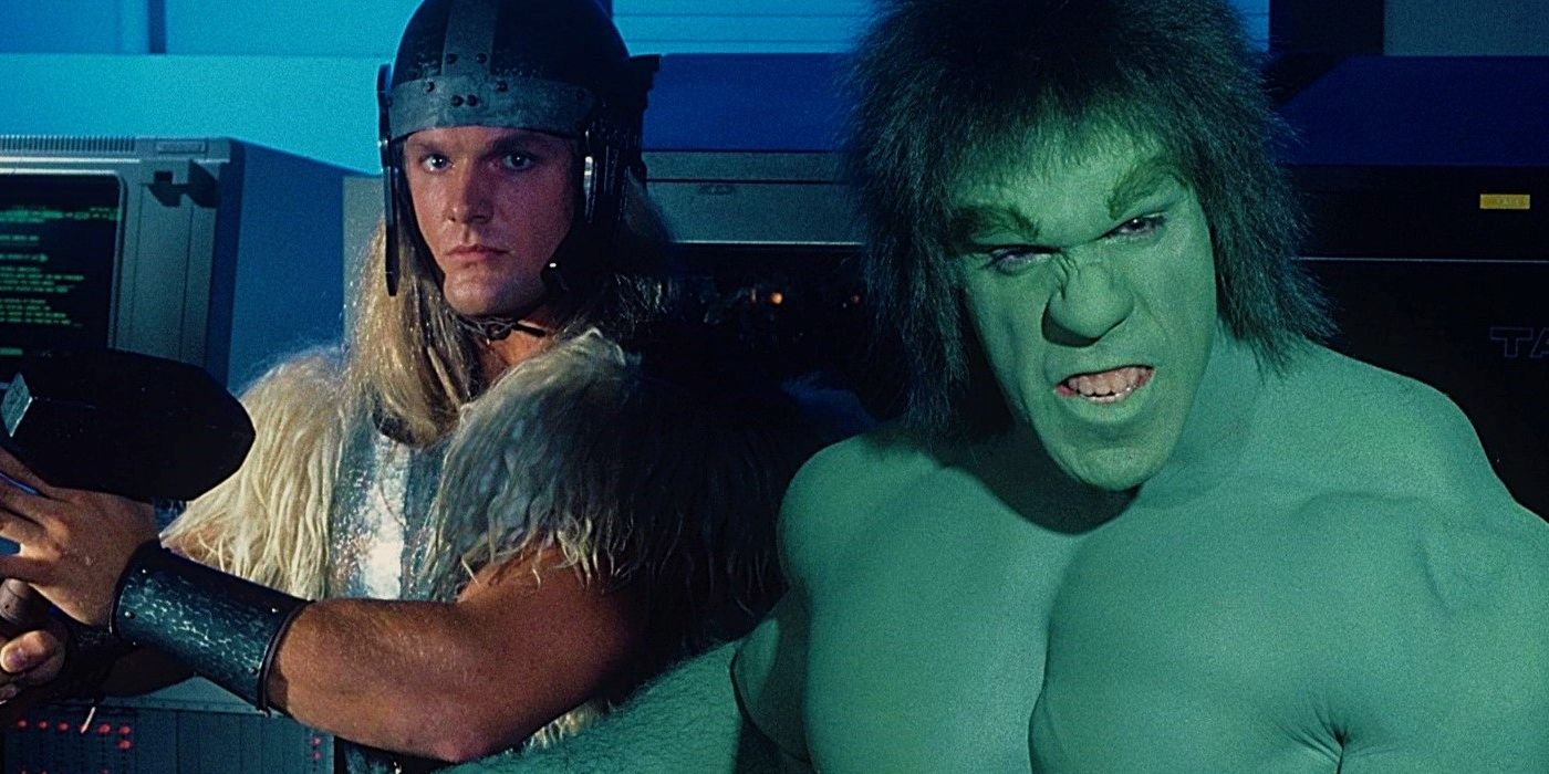 Hulk and Thor together in 'The Incredible Hulk Returns'