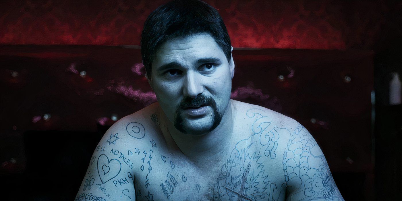 Eric Bana as Mark Brandon Read, after being released from prison, in Chopper