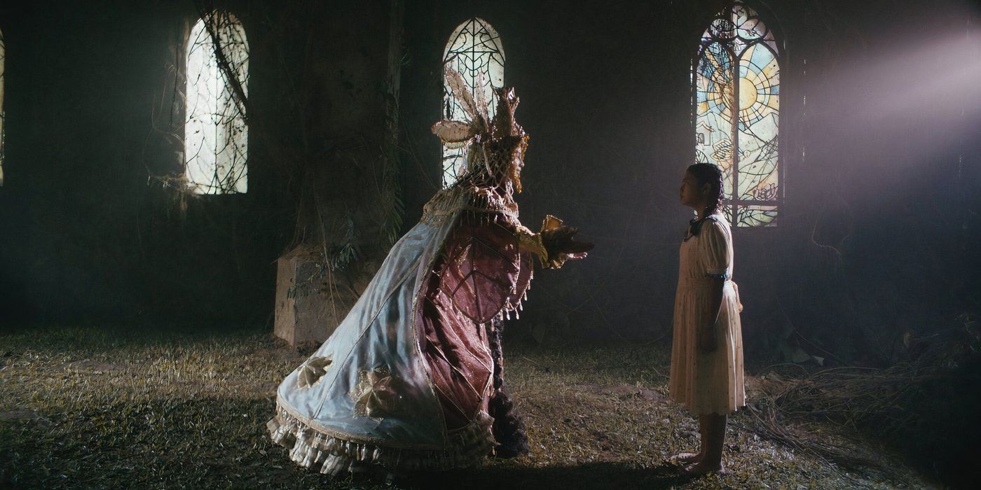 Fairy gives Tala (Felicity Kyle Napuli) a gift in in In My Mother's Skin