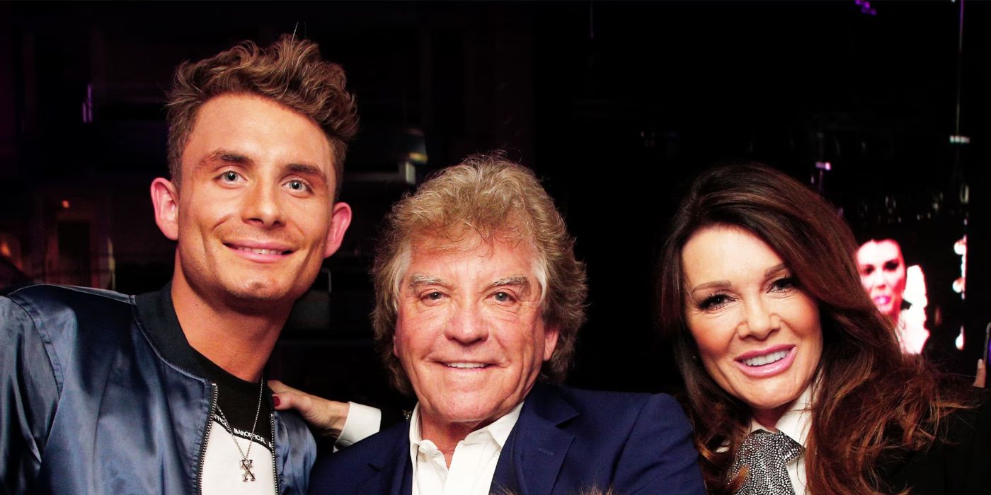 James Kennedy posing with Ken Todd and Lisa Vanderpump