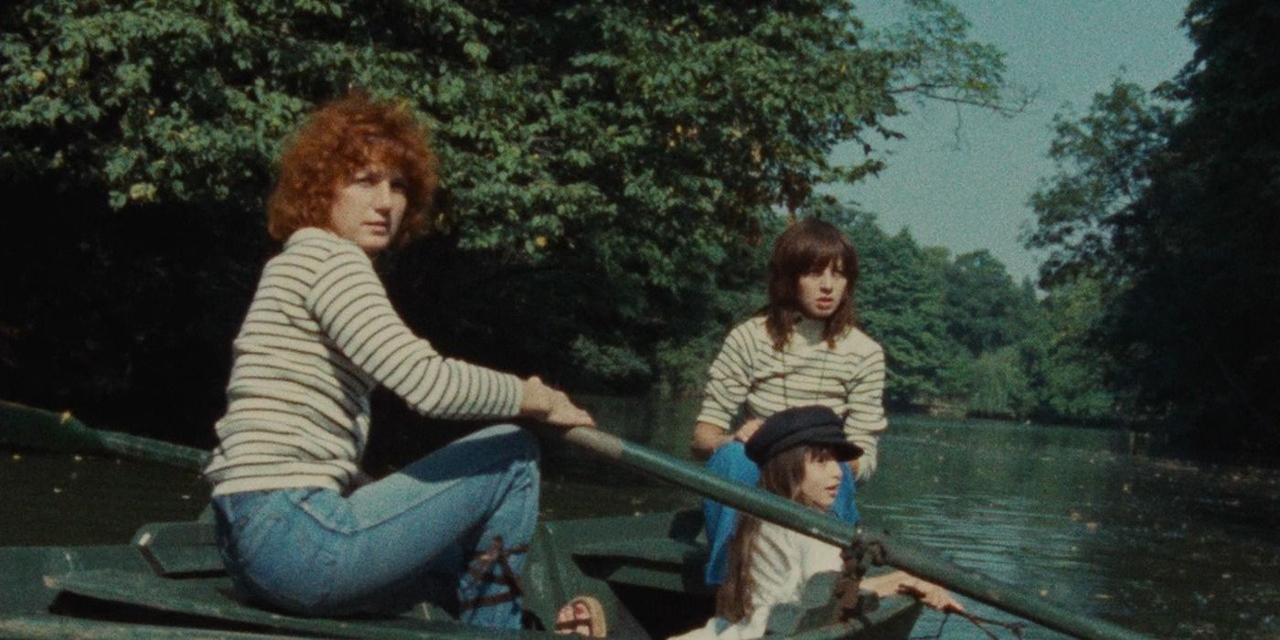 Juliet Berto and Dominique Labourier on a boat with a child in &lsquo;Céline and Julie Go Boating&rsquo; (1)