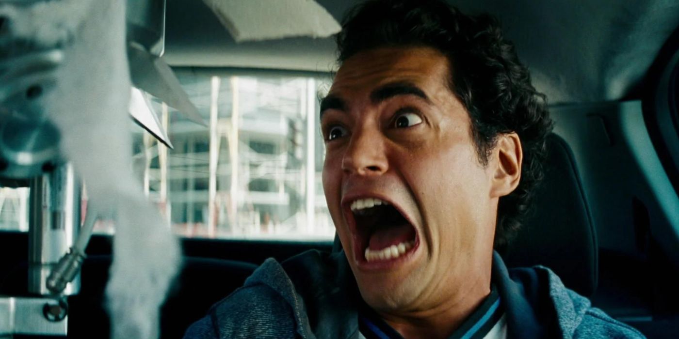 Leo Spitz screaming in Transformers: Revenge of the Fallen