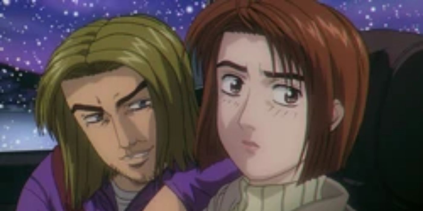 Miki holding Natsuki captive in Initial D third stage