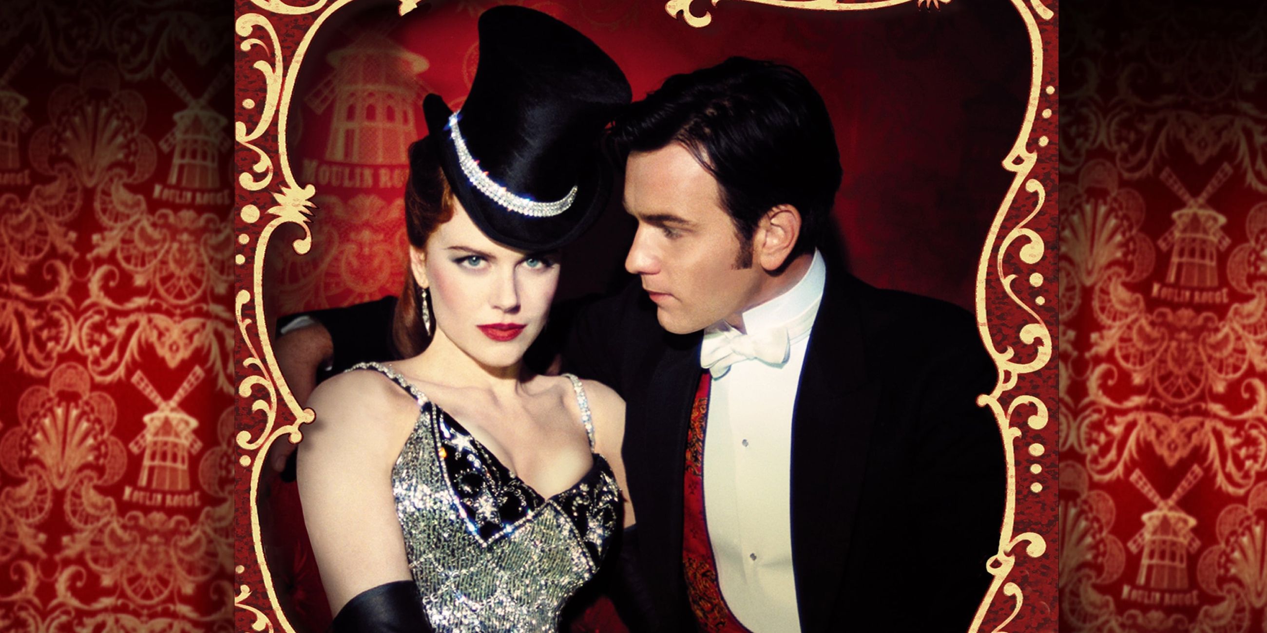 Nicole Kidman and Ewan McGregor in a poster for Mouling Rouge!