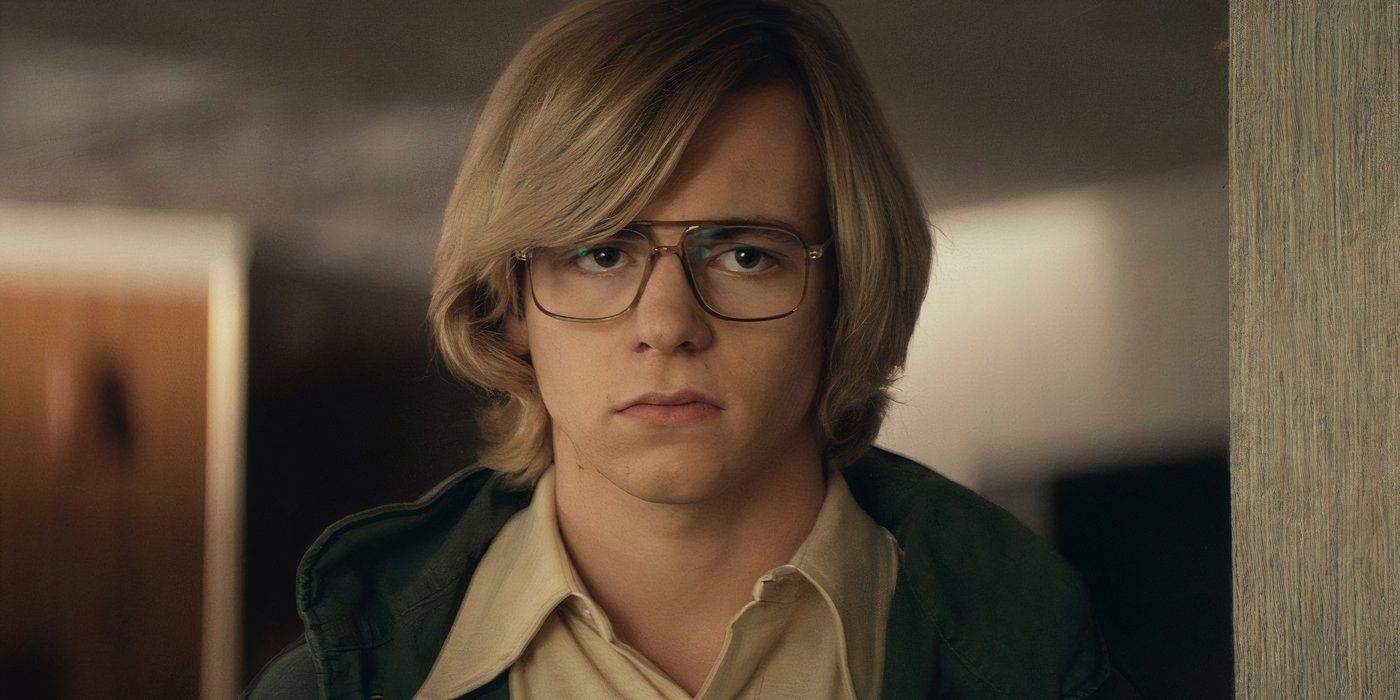 Jeffrey Dahmer looking intently in 'My Friend Dahmer' 