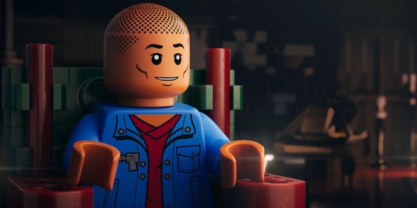 Pharrell Williams as his LEGO persona in Piece by Piece