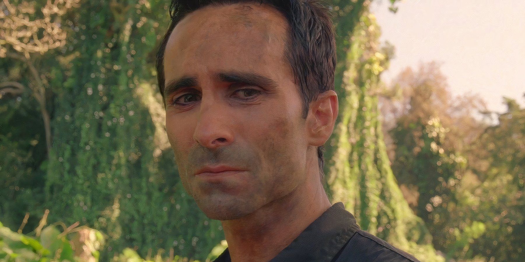 Richard Alpert (played by Néstor Carbonell), tearfully shares a moment with his deceased wife on the Island in Lost’s Season 6 Episode ‘Ab Eterno.’