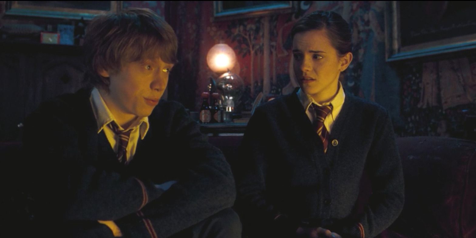 Ron and Hermione talking in 'Harry Potter and the Order of the Phoenix'