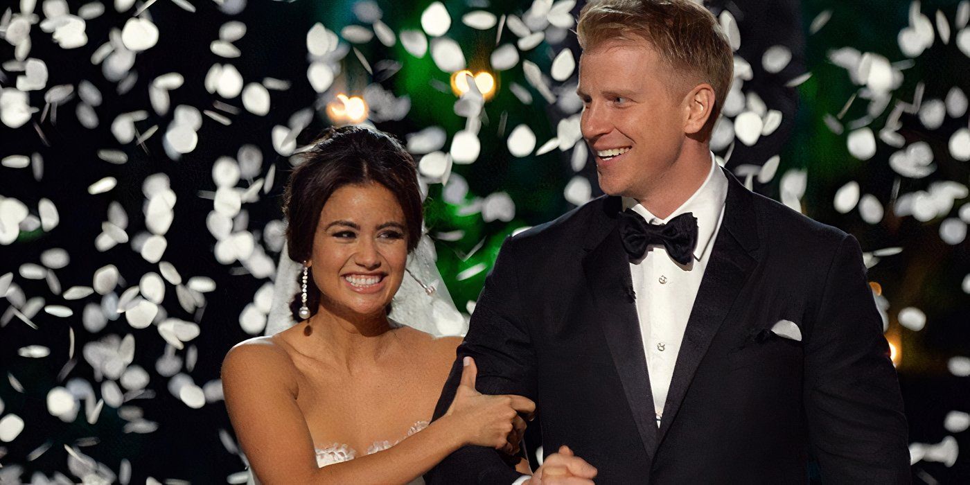 Sean and Catherine Lowe from The Bachelor at their wedding 