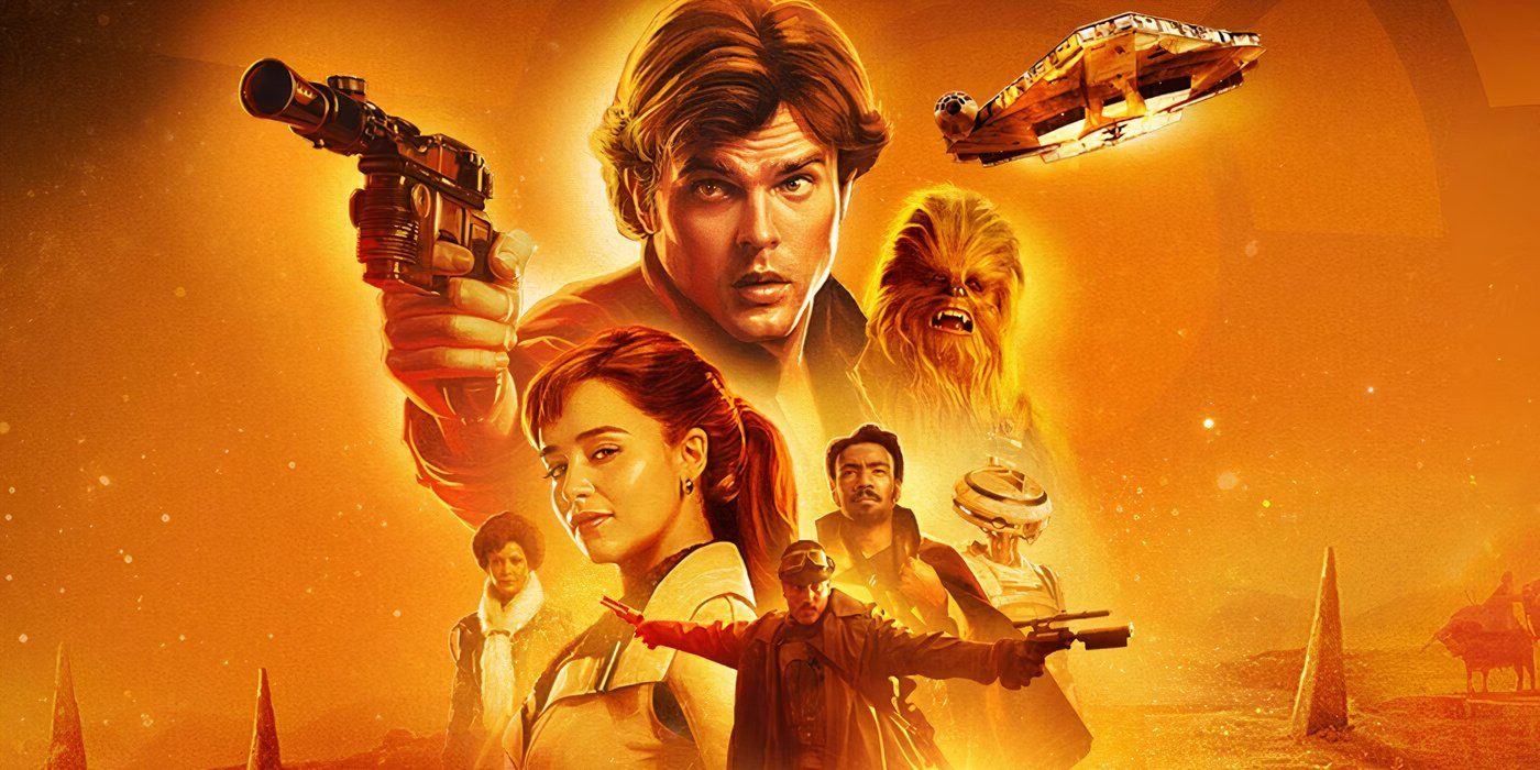 Cast of Solo: A Star Wars Story in promotional art