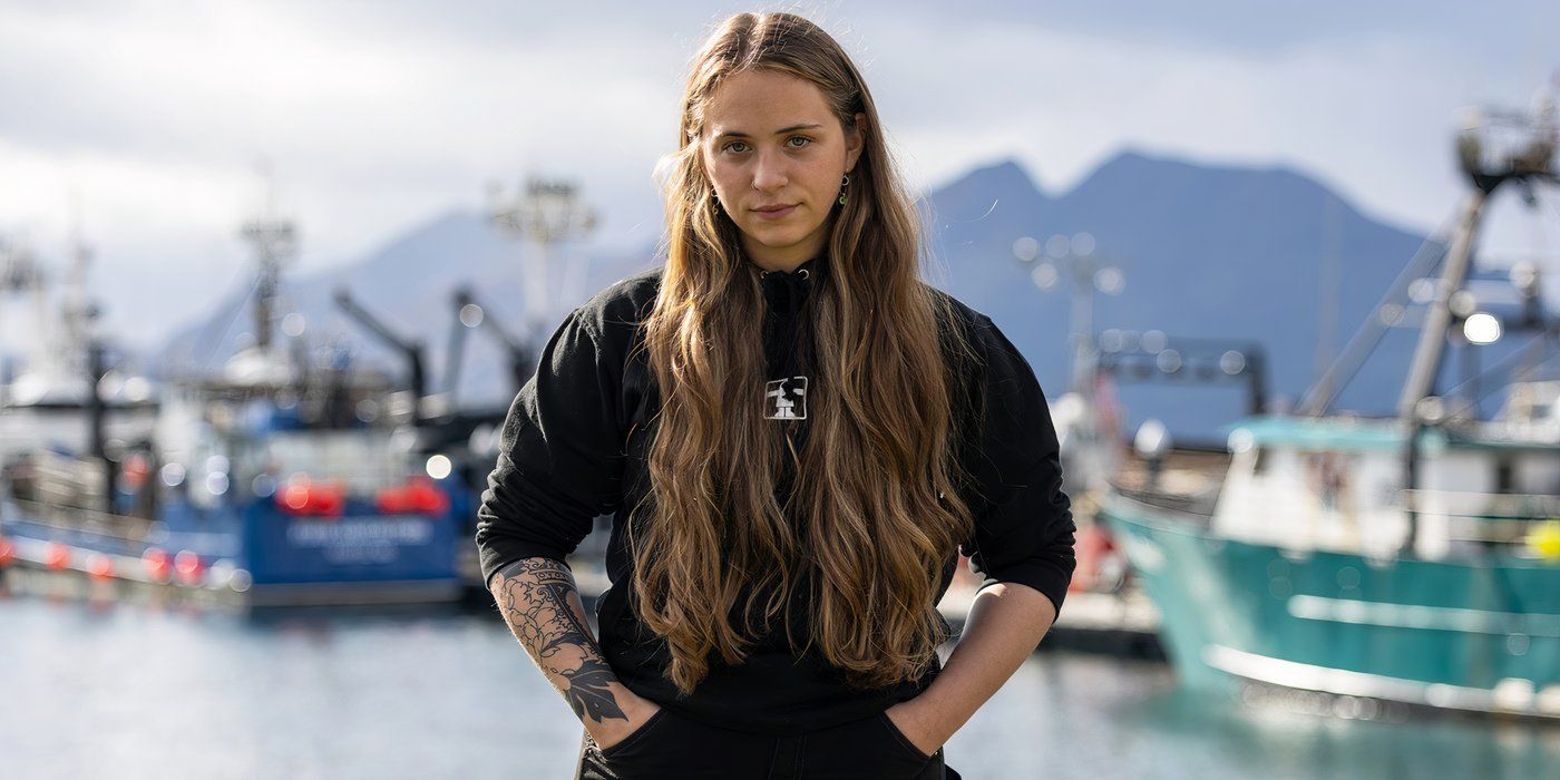 Sophia Bob Nielsen, posing for a portrait photo, in Deadliest Catch Season 20.