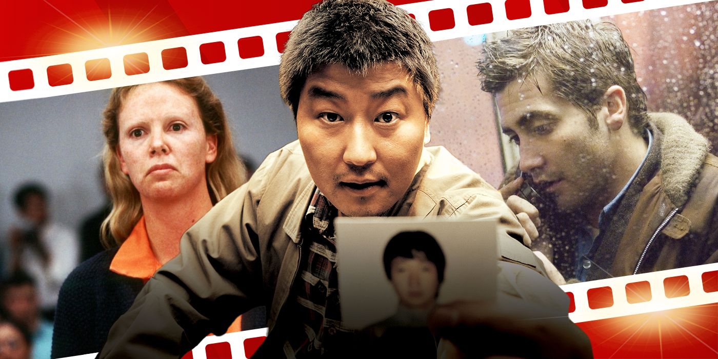 Combined image showing characters from Monster, Memories of Murder, and Zodiac.