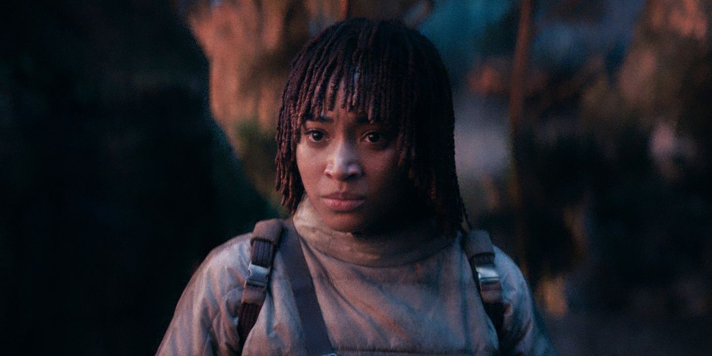 A close-up of Amandla Stenberg as Osha in “The Acolyte”, episode 5