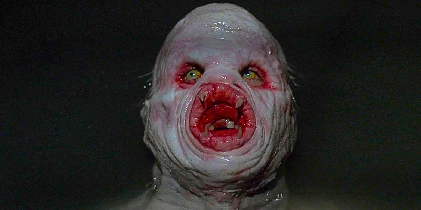 The Fluke Man submerged in water from the episode The-Host in The X-Files