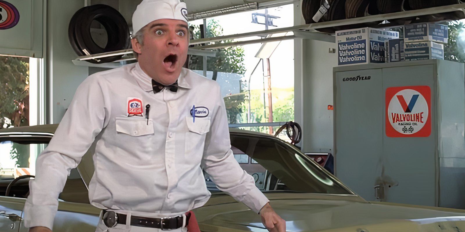 A shocked Steve Martin as Navin in The Jerk