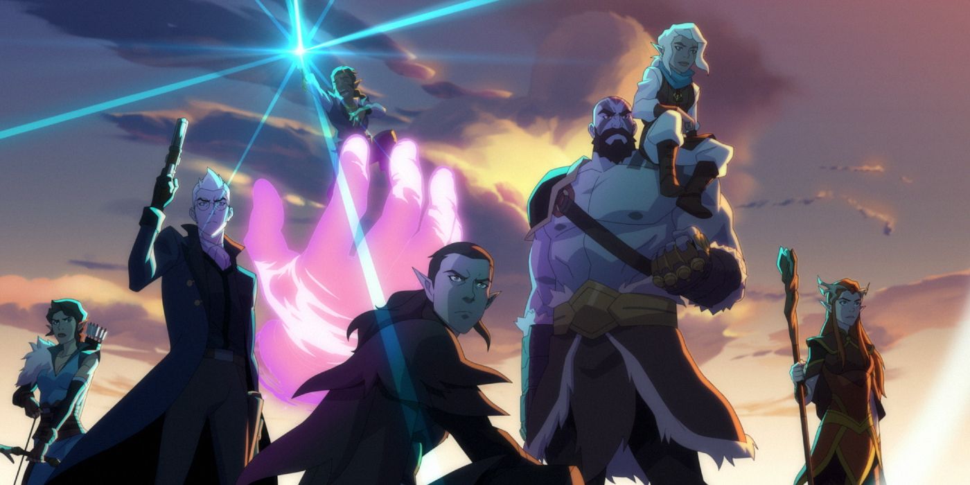 The members of Vox Machina stand ready to fight in The Legend of Vox Machina Season 3