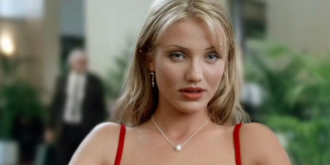 Cameron Diaz as Tina Carlyle looking straight ahead in The Mask