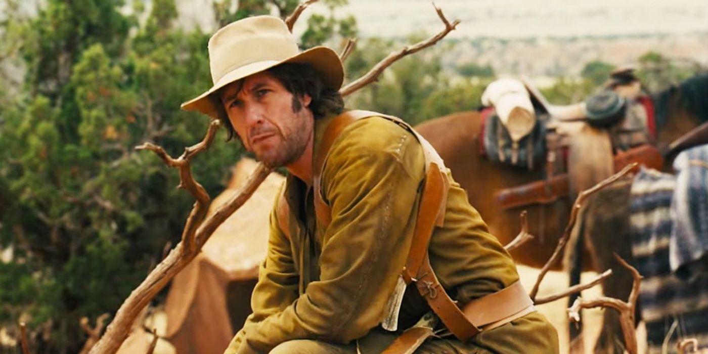 Adam Sandler dressed as a cowboy in The Ridiculous 6.