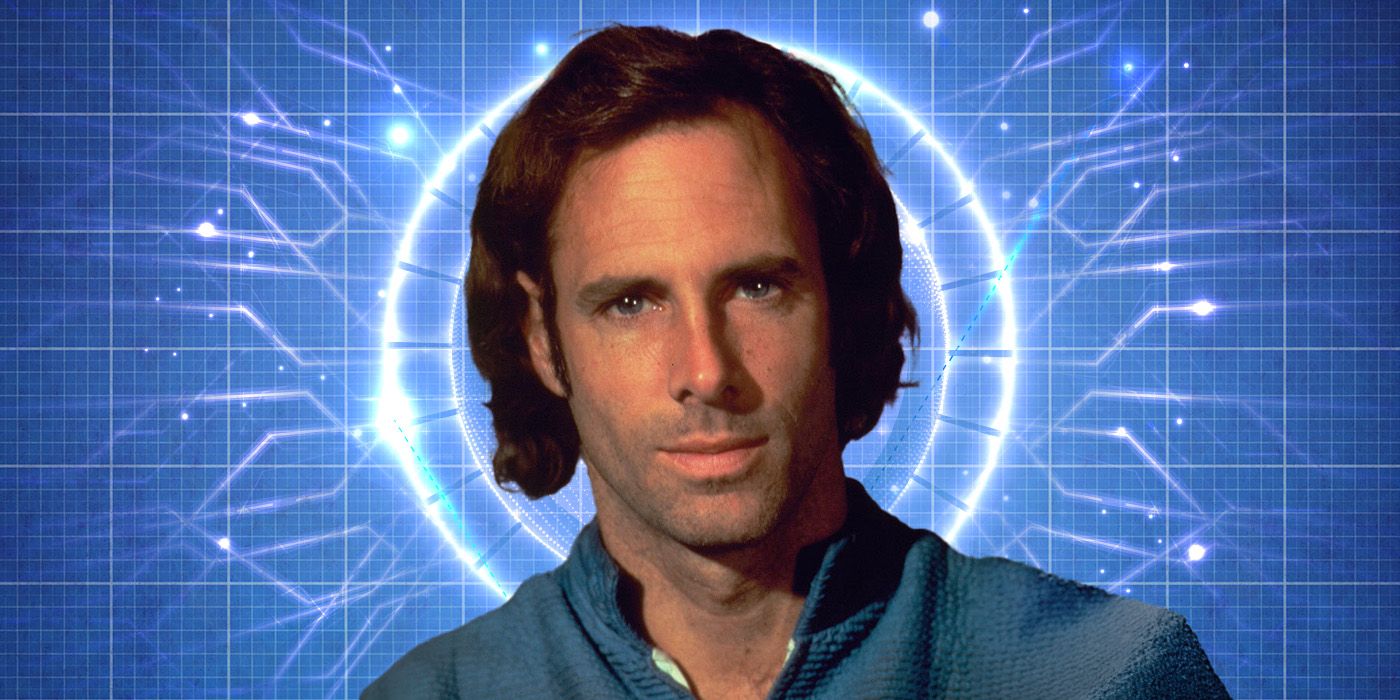 Bruce Dern as Freeman Lowell from Silent Running against a blue sci-fi-themed background
