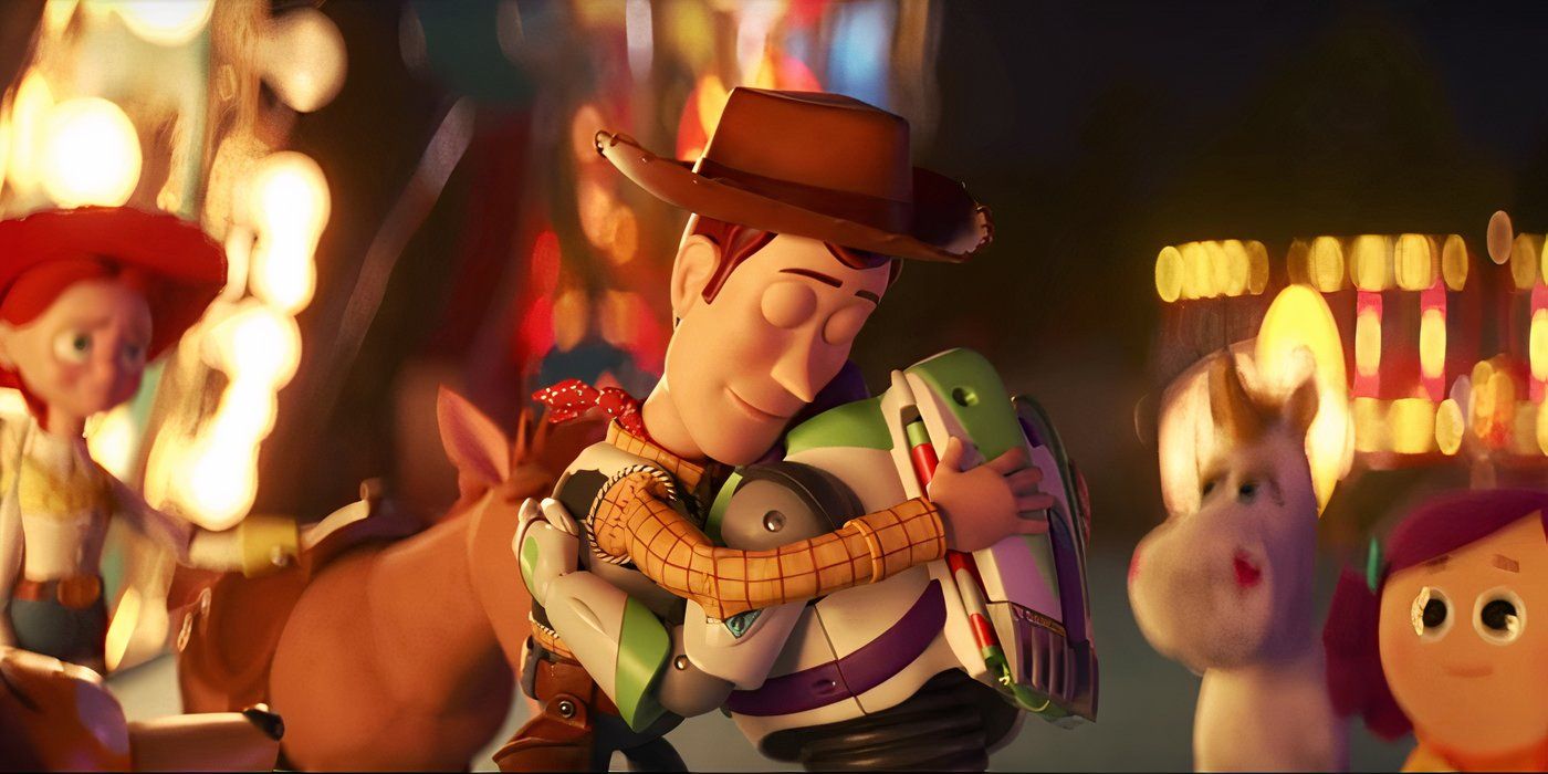 Woody and Buzz at the end of 'Toy Story 4'