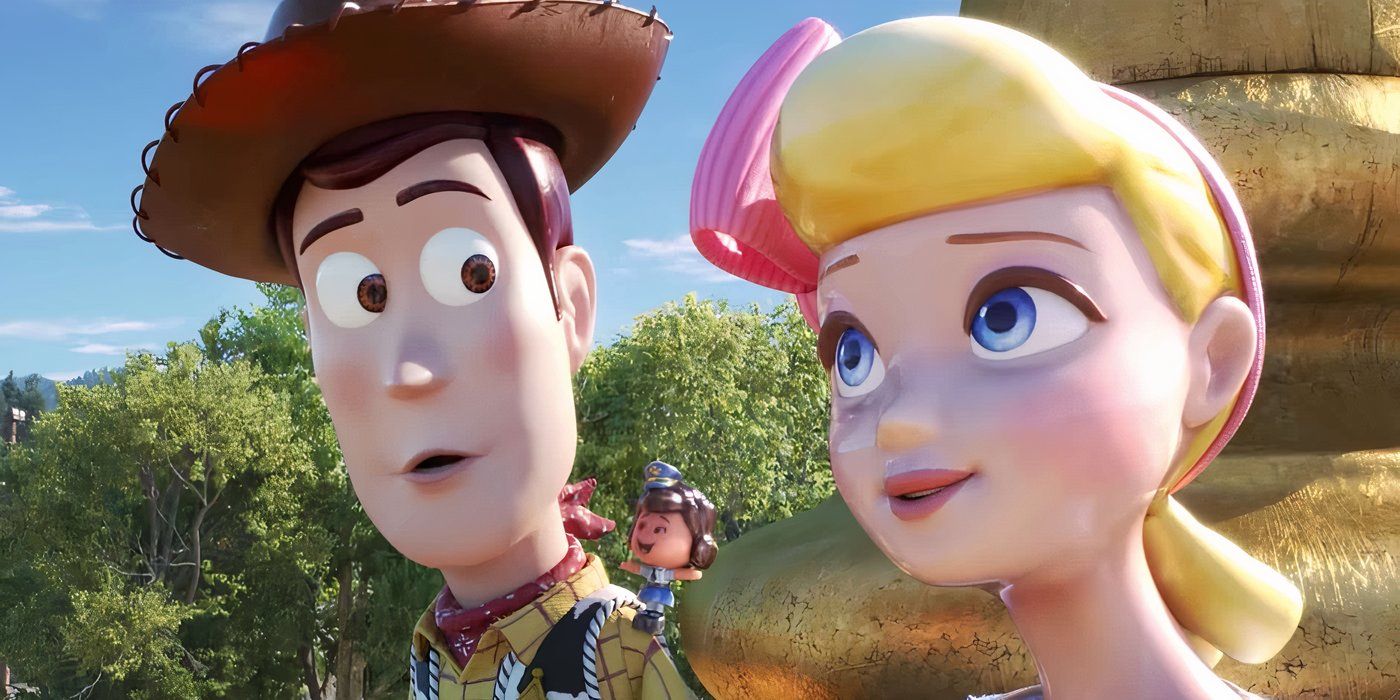 Woody and Bo Peep in 'Toy Story 4'