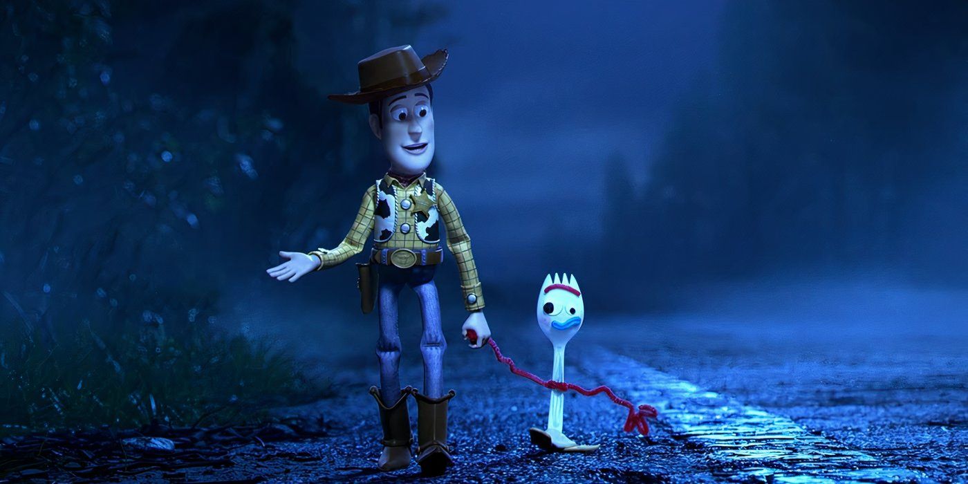 Woody and Forky in 'Toy Story 4'