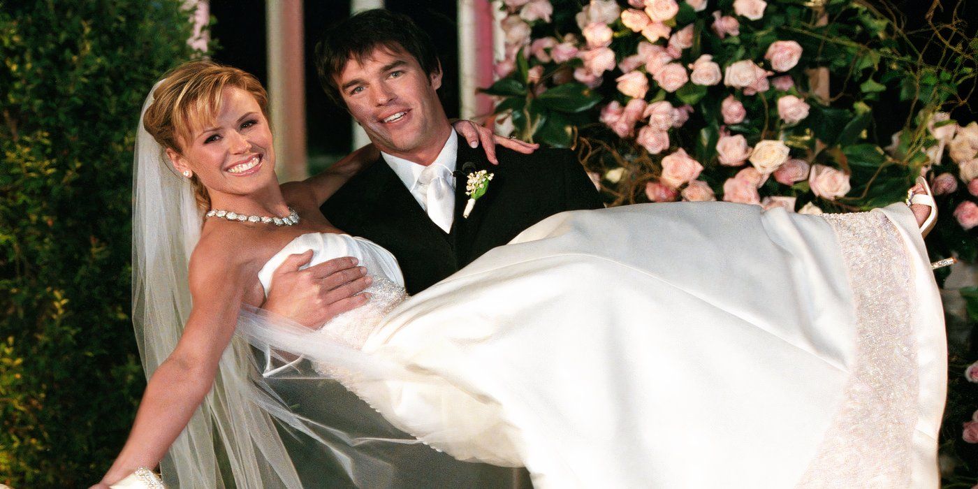 Trista and Ryan Sutter from The Bachelorette at their wedding 