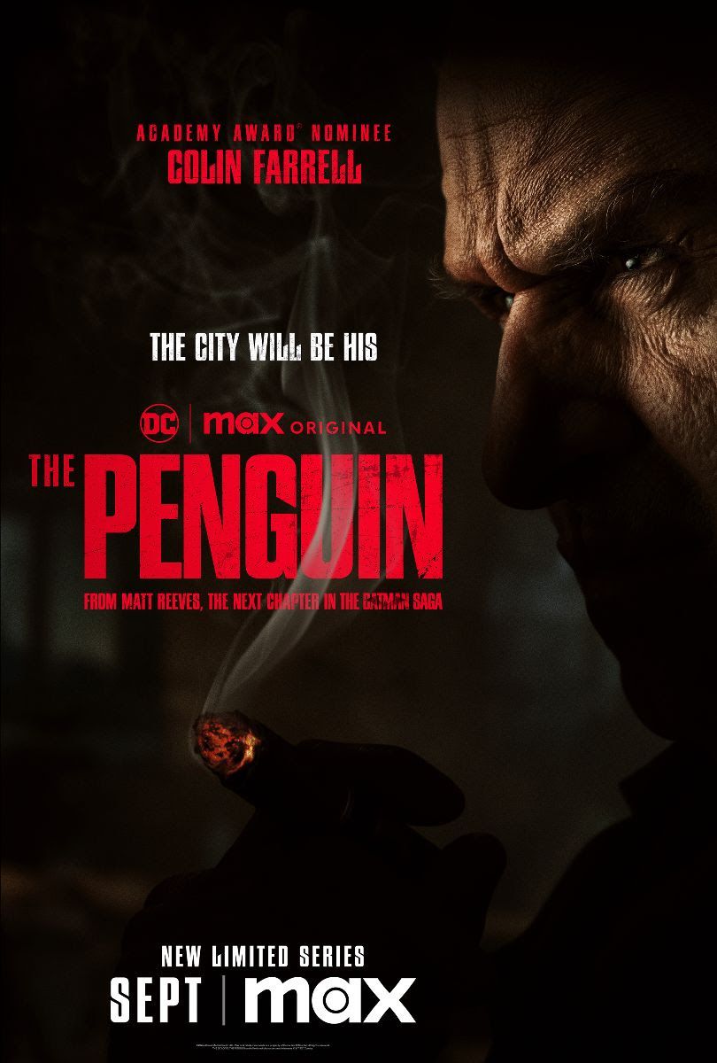 El cartel de la serie El Pingüino de Colin Farrell