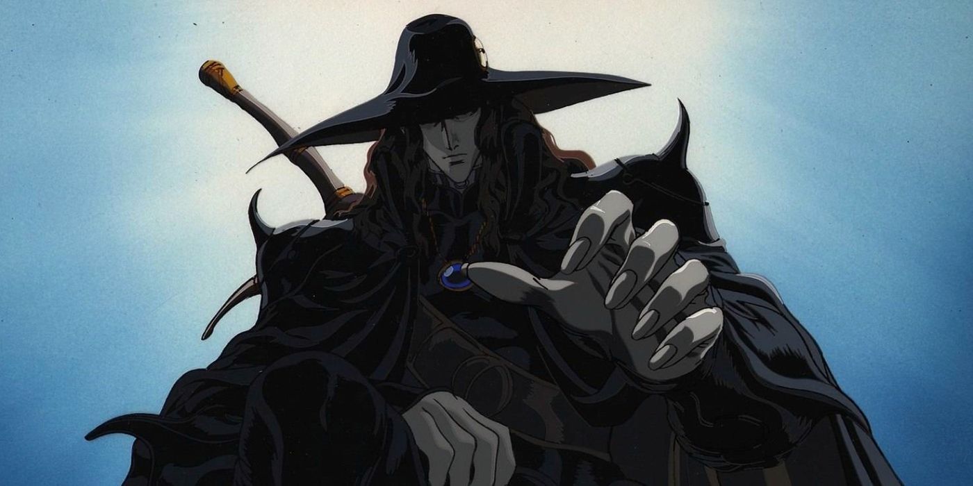 D reaching out to the camera in Vampire Hunter D Bloodlust