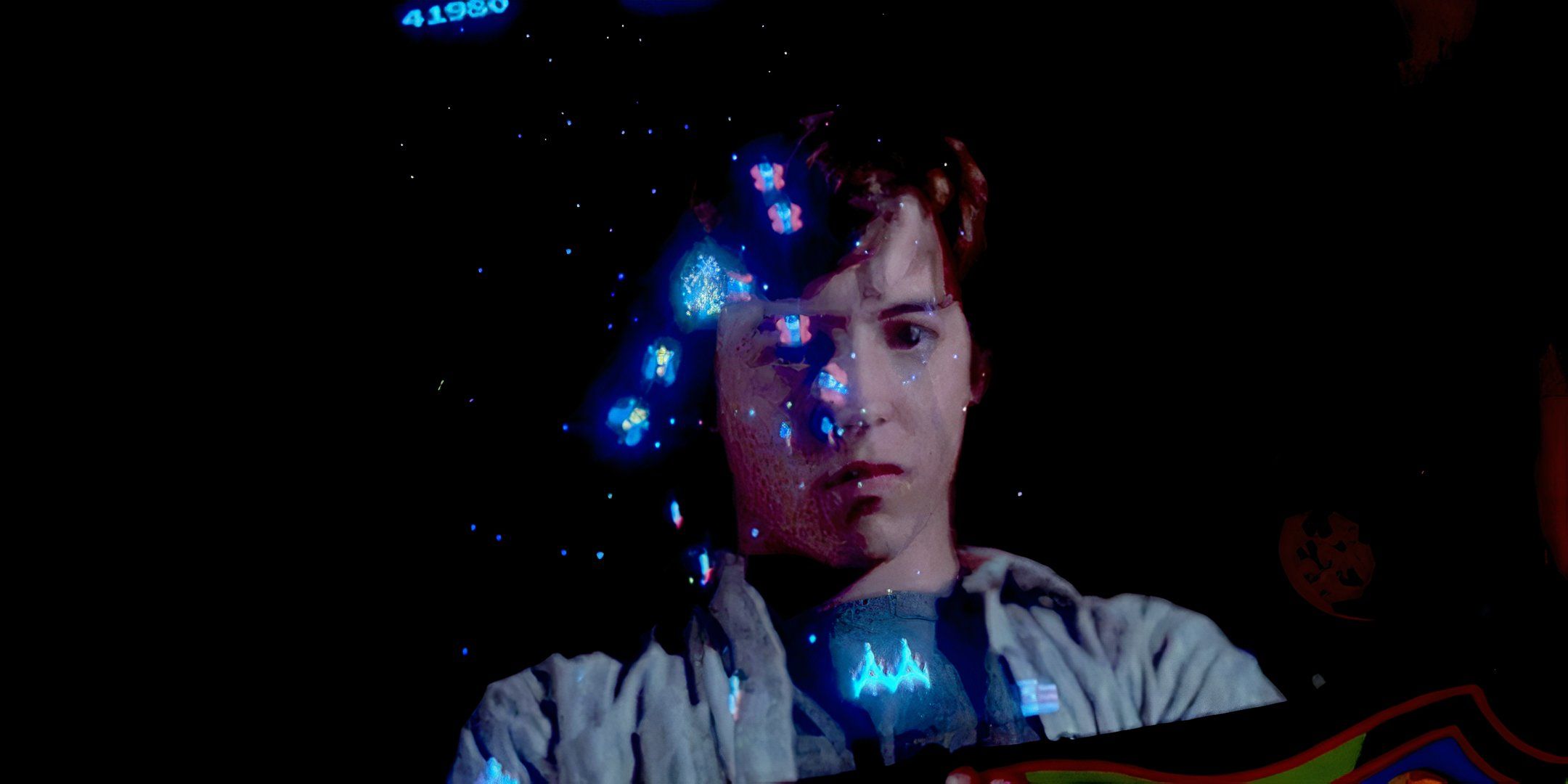 David Lightman (Matthew Broderick) plays a video game in 'WarGames' 1983