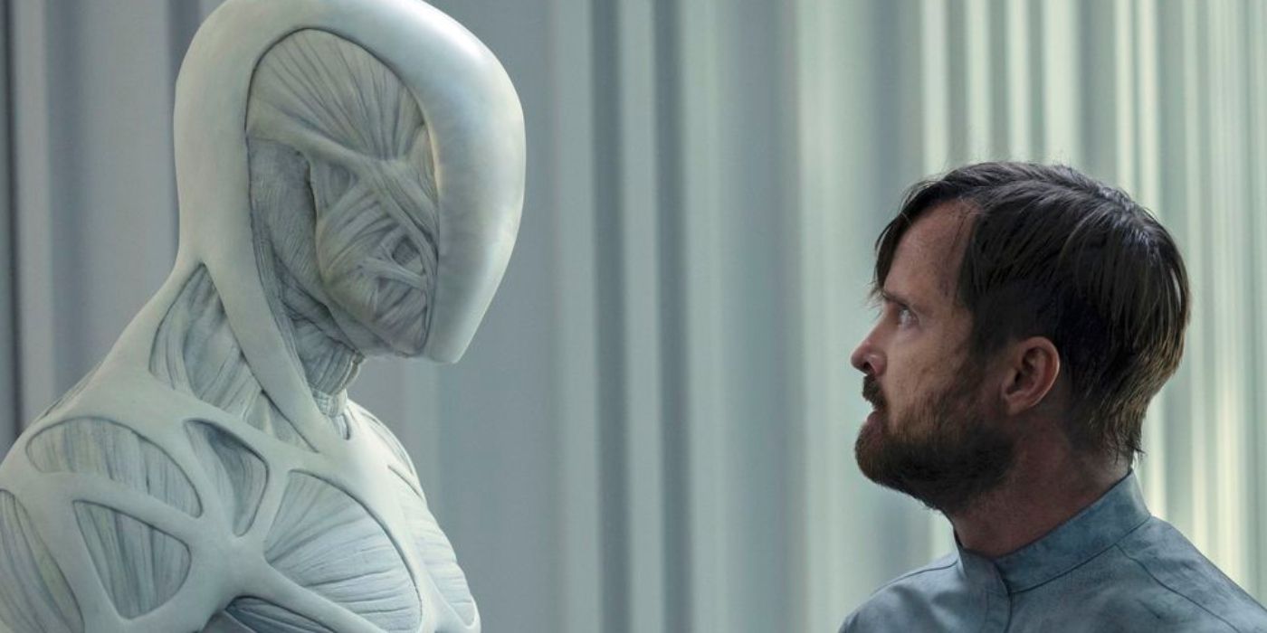 Aaron Paul as Caleb Nichols in Westworld