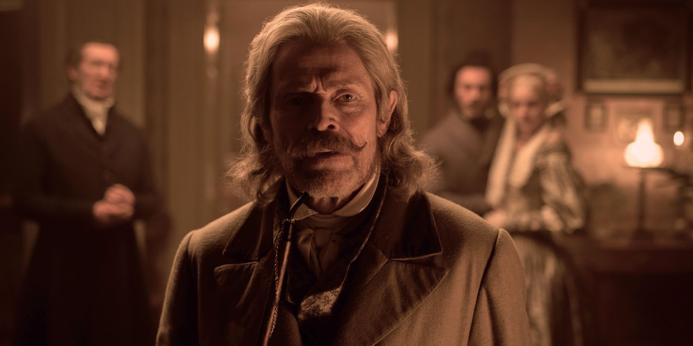 Willem Dafoe as Professor Albin Eberhart Von Franz in Nosferatu.