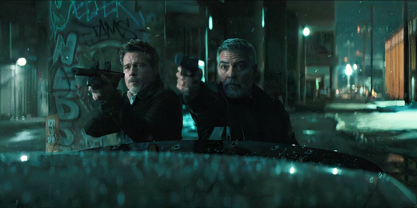 Brad Pitt and Clooney Team Up in New ‘Wolfs’ Image