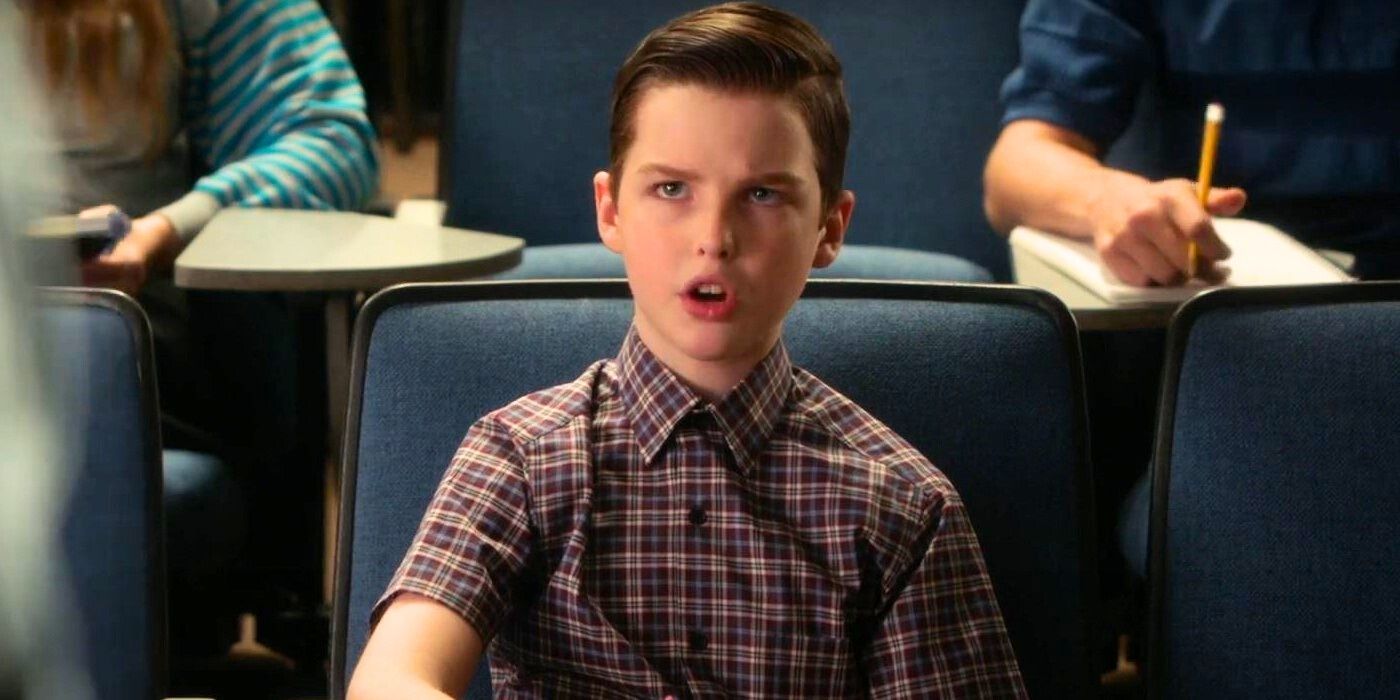 Sheldon, played Iain Armitage, gets into an argument in Young Sheldon