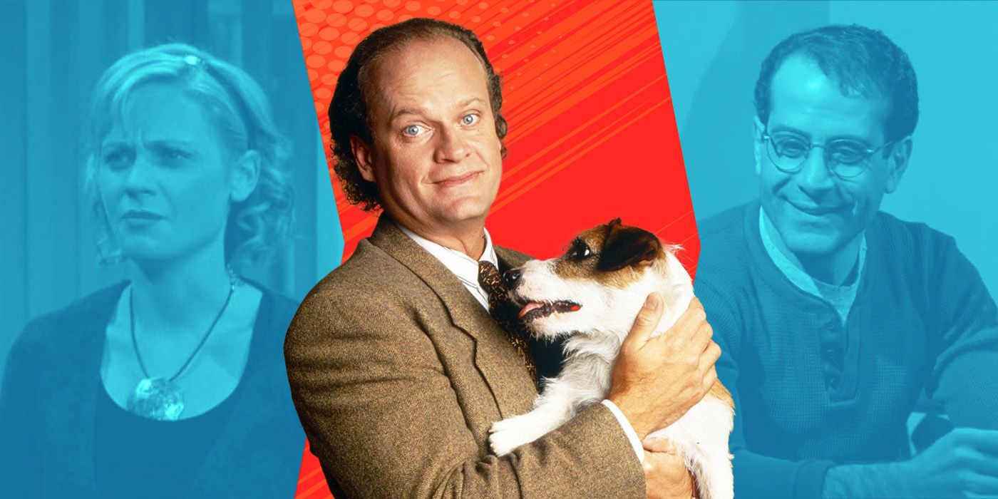 Custom image with Kelsey Grammer in the center and guest stars on Frasier in the background.