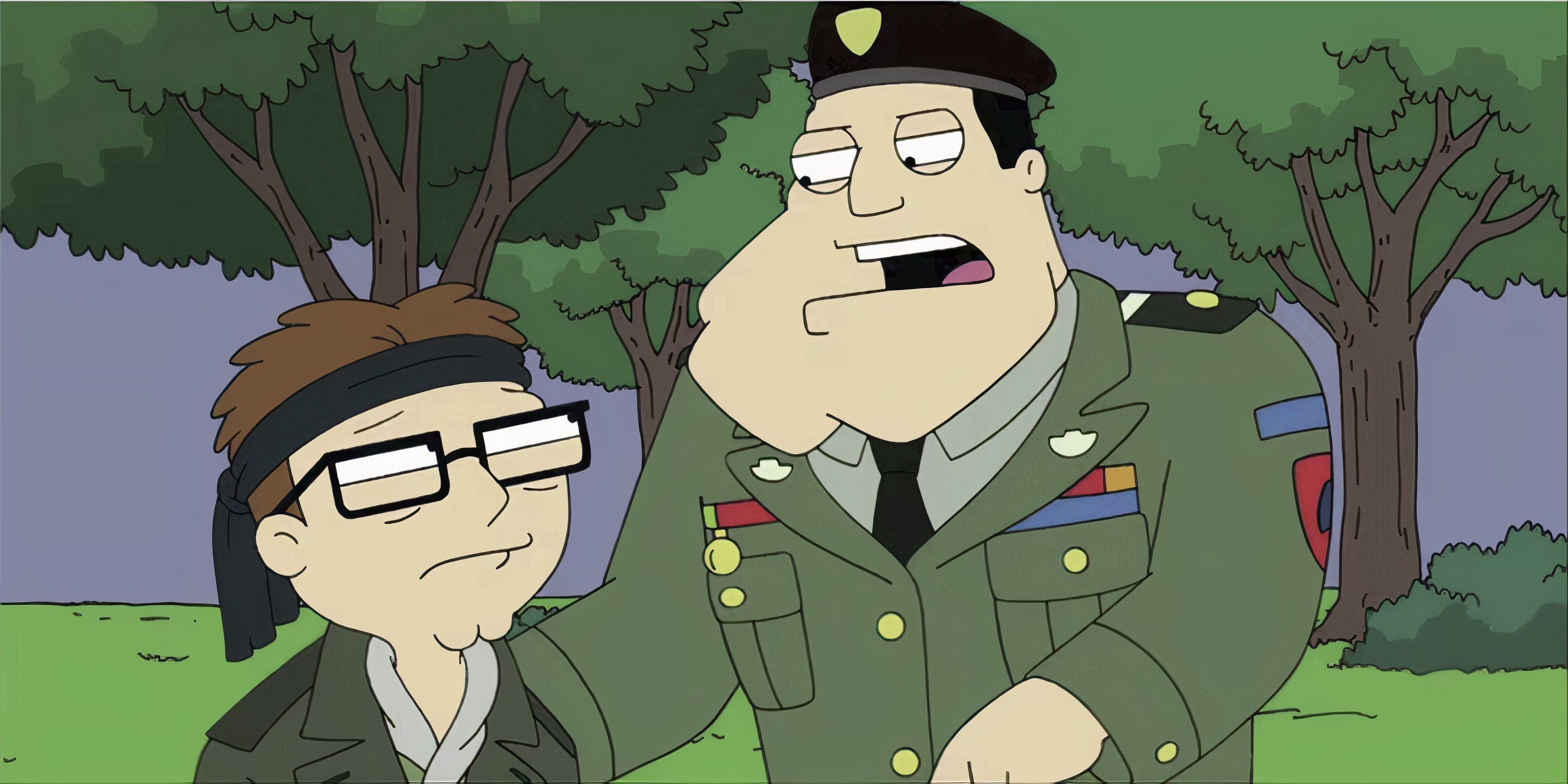 Stan and Steve talking in American Dad