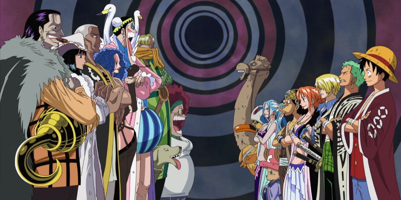 Strawhats and Baroque works face off in alabasta in one piece