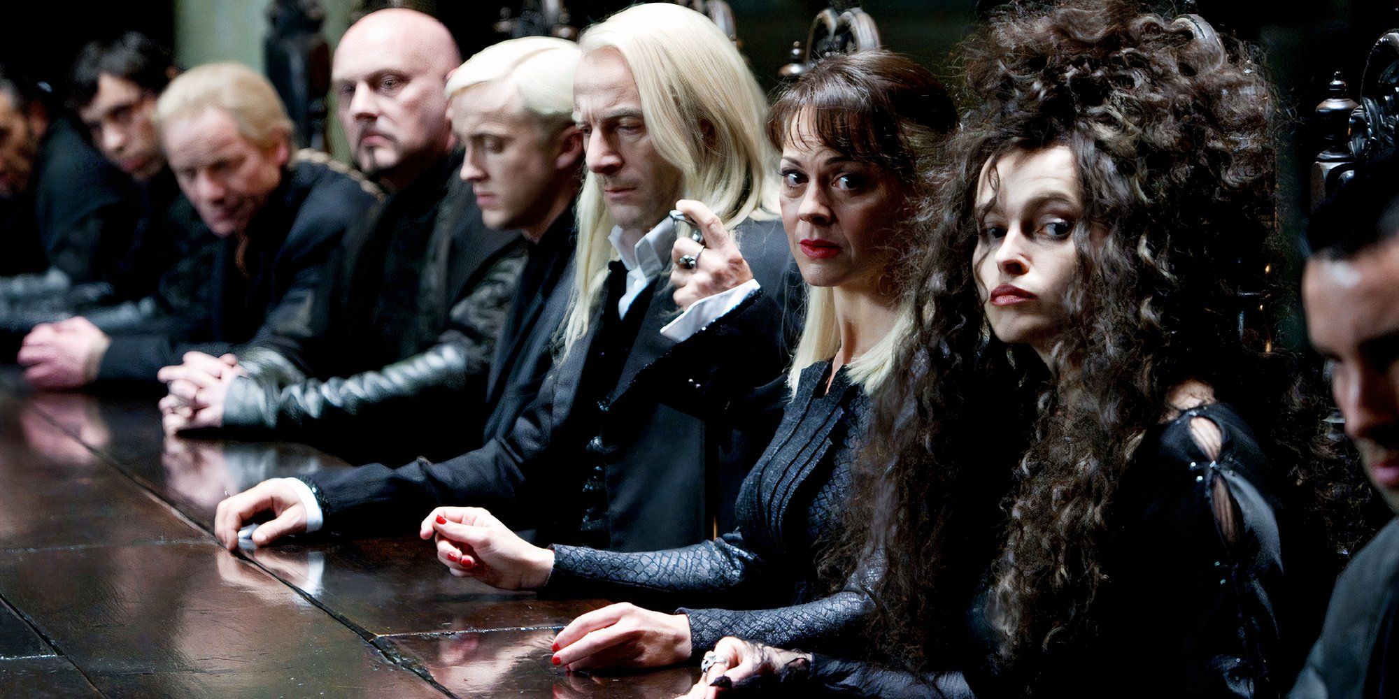 Bellatrix Lestrange (Helena Bonham-Carter) at Malfoy Manor