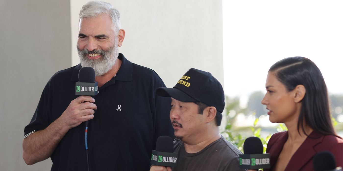 Benjamin Byron Davis smiling during a Borderlands interview at SDCC 