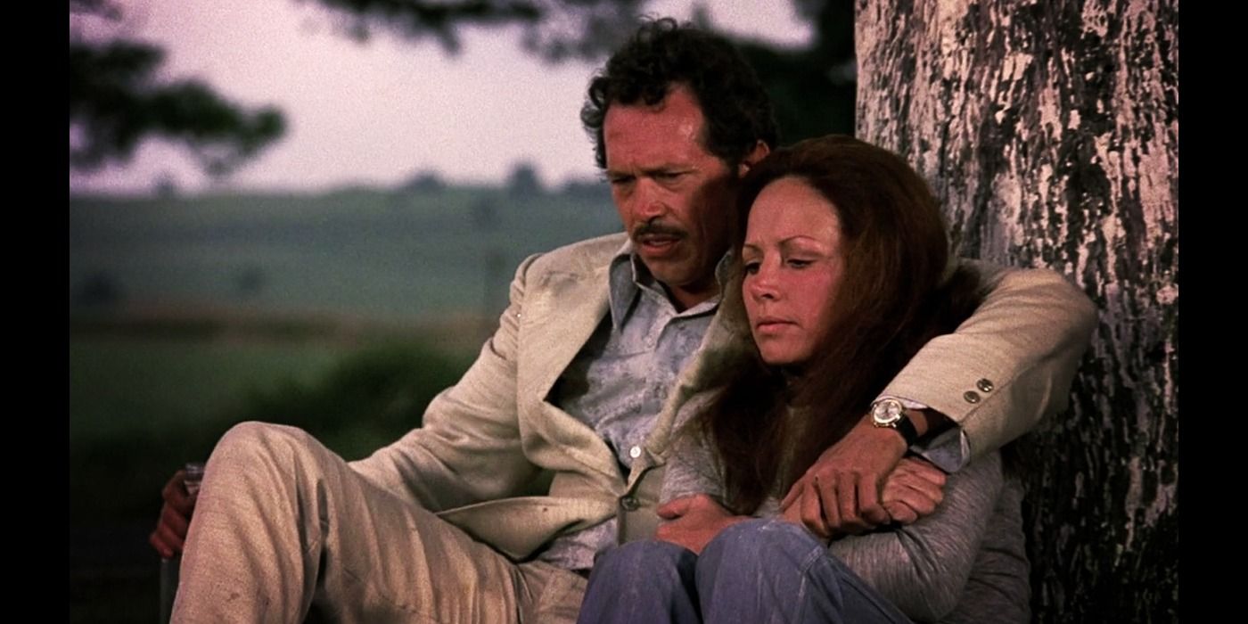 Warren Oates and Isela Vega in 'Bring Me the Head of Alfredo Garcia'