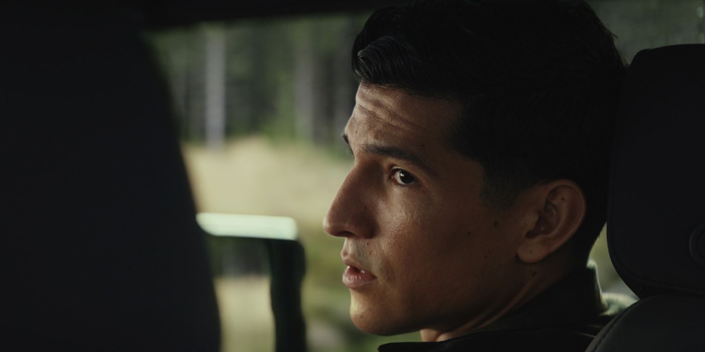 Joaquin Torres in a car in Captain America: Brave New World