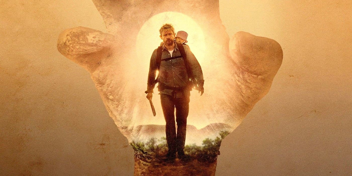 Martin Freeman as Andy Rose on a cropped poster for Cargo