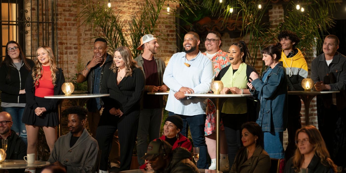 The cast of 'Claim to Fame' Season 3 watch the talent show.