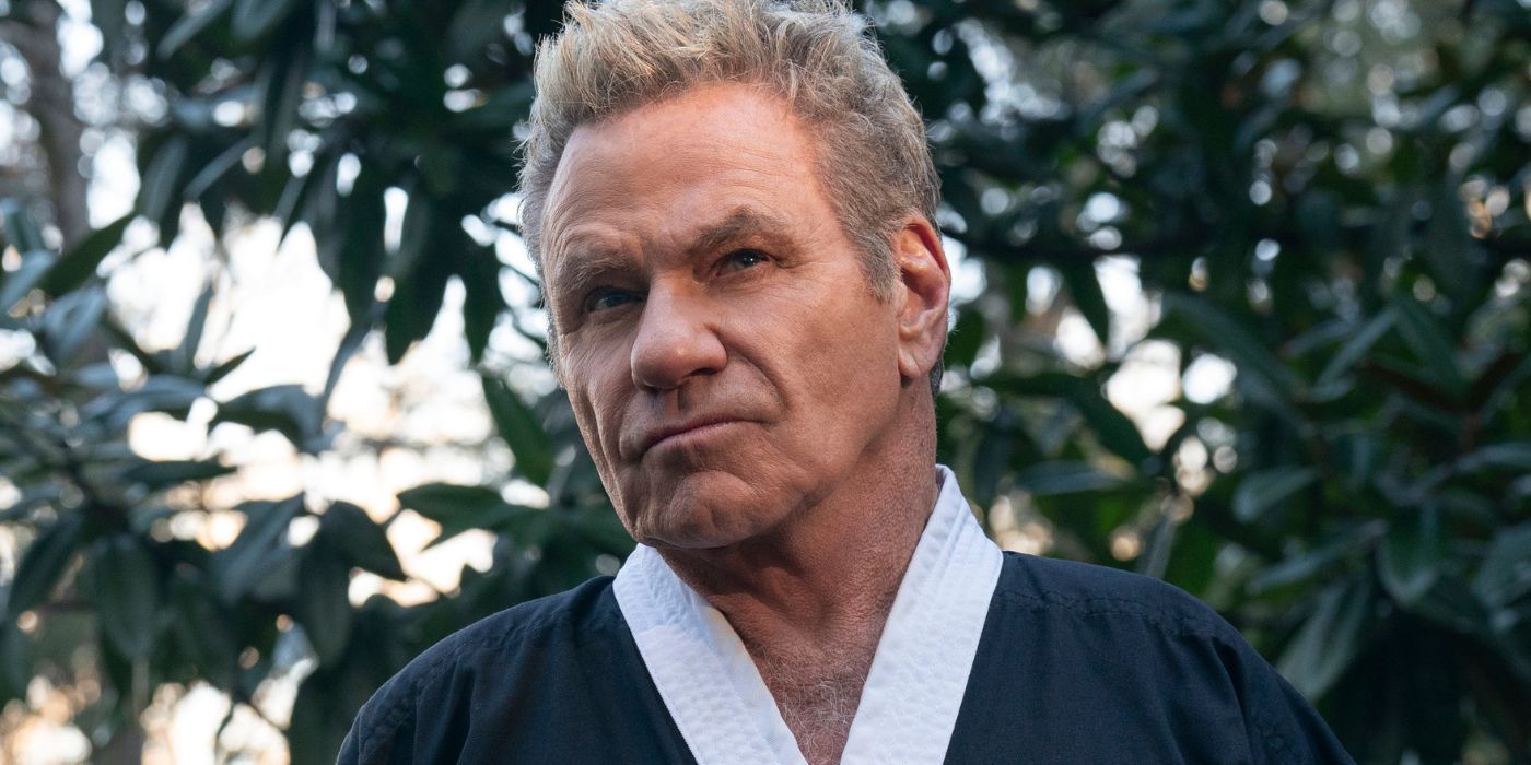 Martin Kove scowling outside as John Kreese in Cobra Kai Season 6 Part 1.