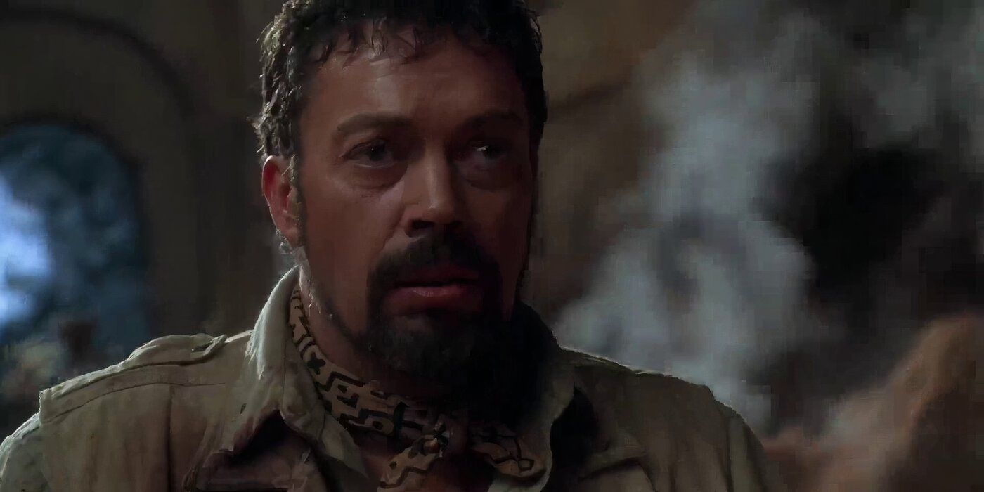 Tim Curry as Herkermer Homolka in 'Congo' (1995)