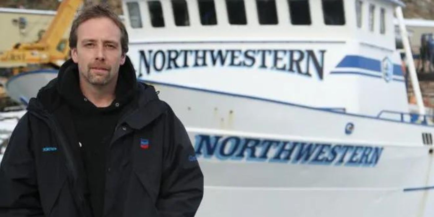 Edgar Hansen poses in front of the Northwestern on 'Deadliest Catch.'